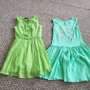 Green dress duo sz 7